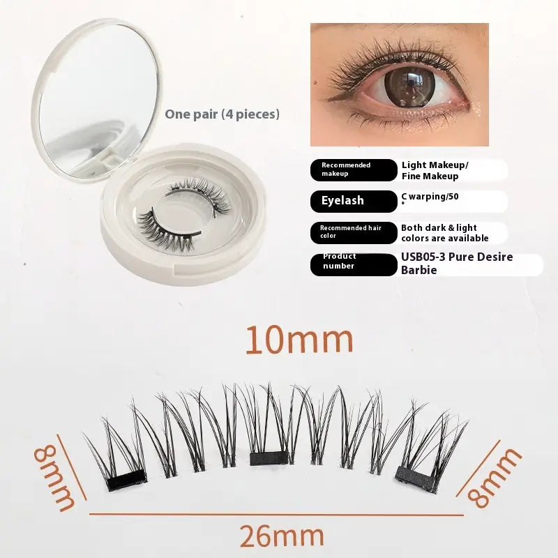 Faux Cils Magnétiques CapelliWoman™ + Applicateur, Pose Facile & Naturel