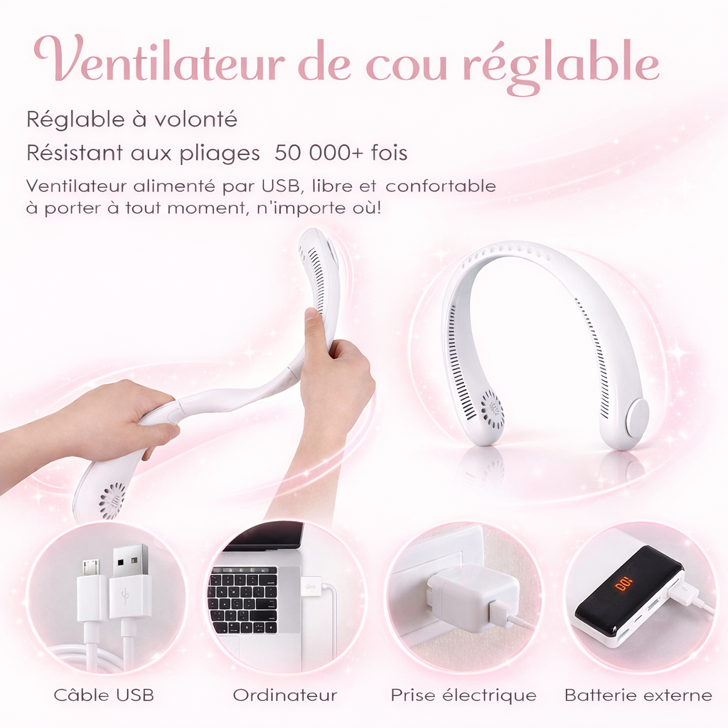 Casque Ventilateur Design – Soulagement immédiat, élégance absolue