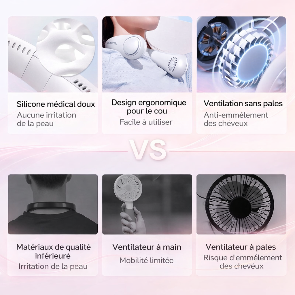 Casque Ventilateur Design – Soulagement immédiat, élégance absolue